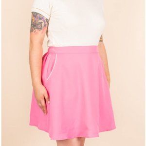 Tuesday Bassen Punchbowl Skirt in Guava - XL